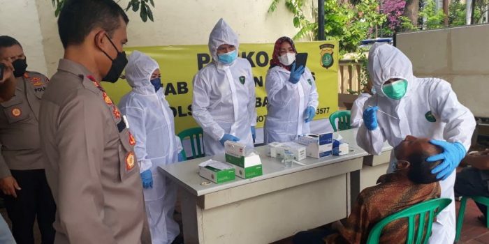 Polsek kembangan Sediakan 500 Swab Test Antigen Gratis