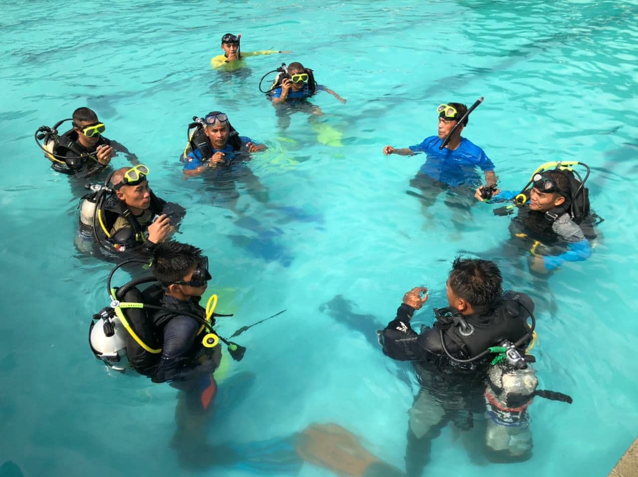 Dinas Jasmani Angkatan Darat Menggelar Pelatihan Dasar Scuba Diving