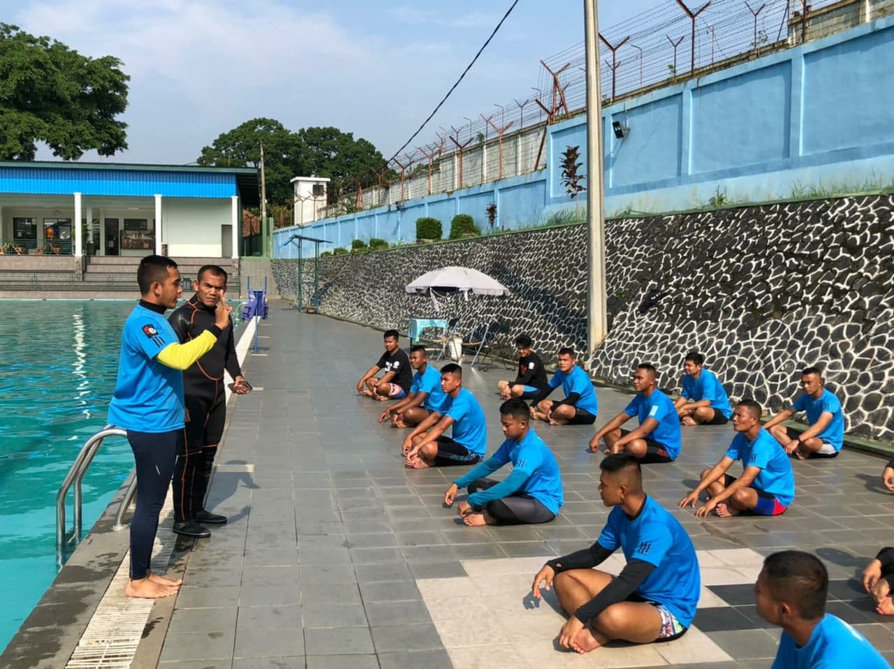 Dinas Jasmani Angkatan Darat Menggelar Pelatihan Dasar Scuba Diving