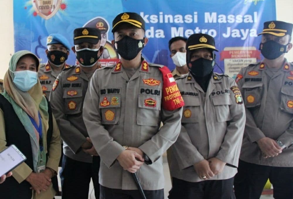 Polres Kep Seribu Sukseskan Gelar Program Vaksinasi Massal Covid-19 Nasional