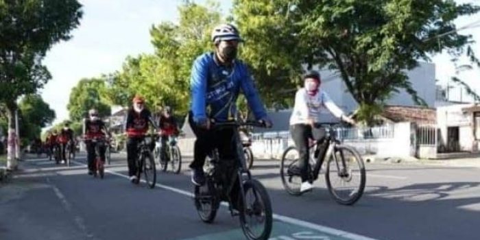 Wali Kota Madiun Resmikan Lima Proyek Besar Sambil Gowes