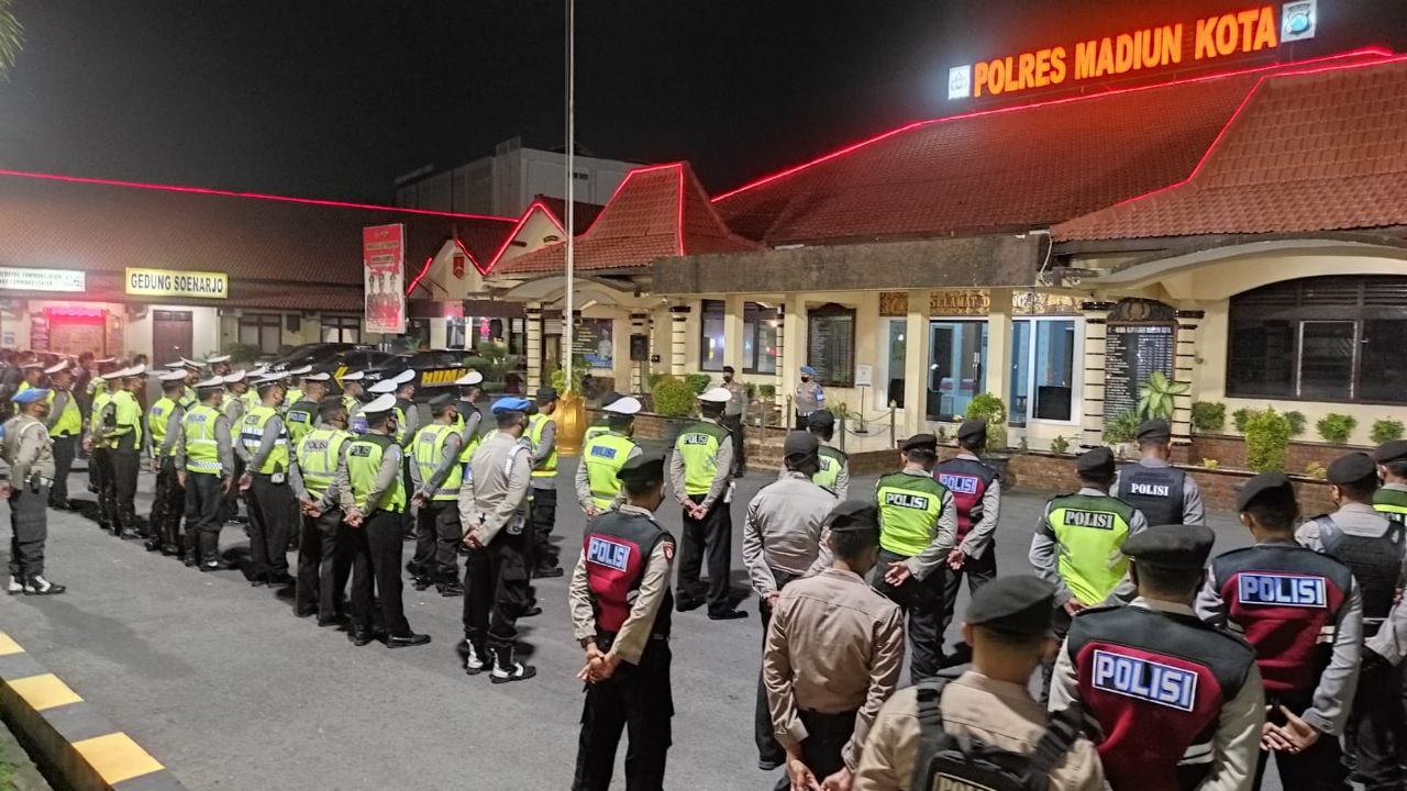 Antisipasi Balap Liar dan Perang Sarung, Polres Madiun Kota Gelar Patroli