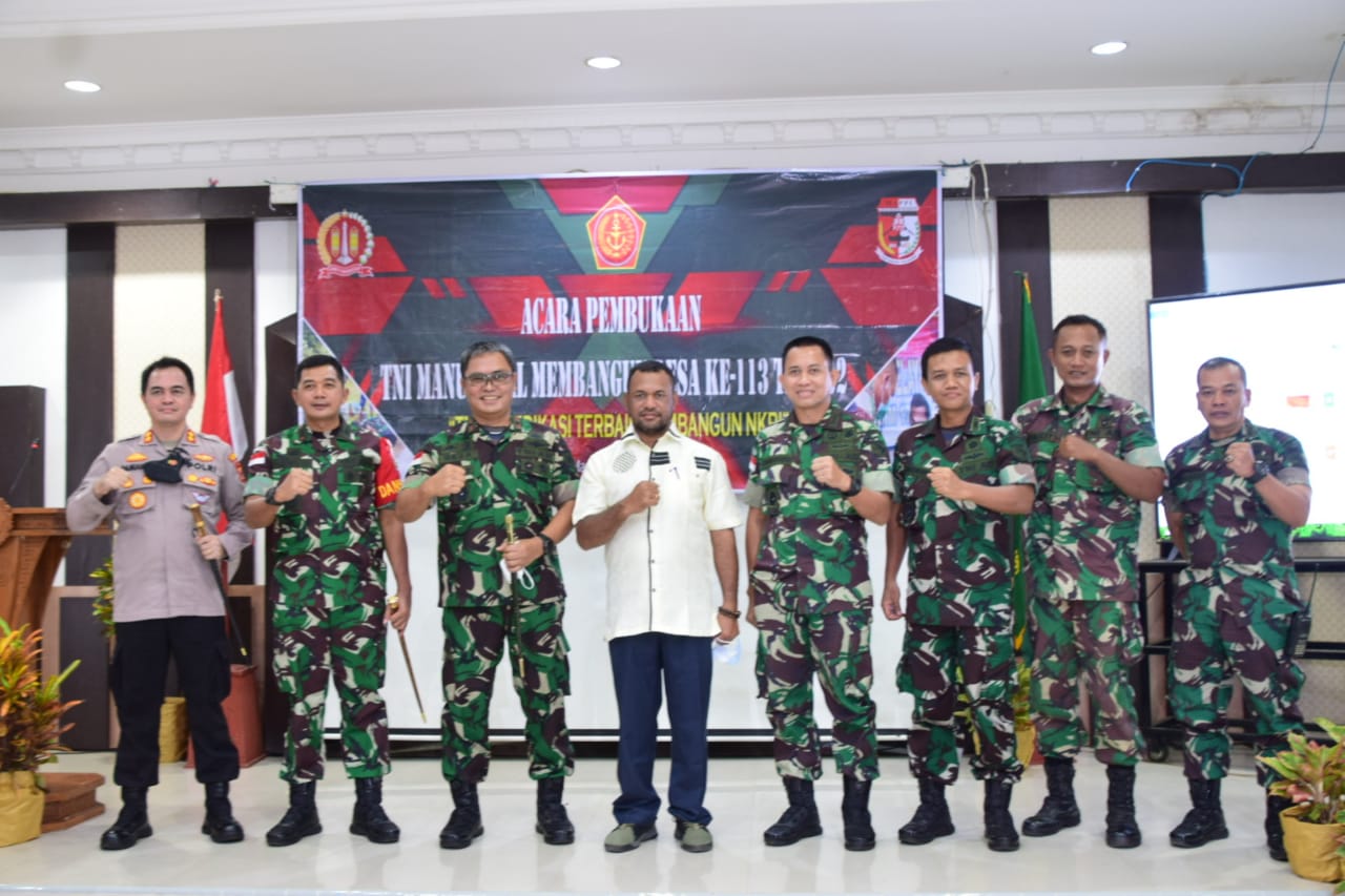 Danrem 174 Merauke Resmi Buka TMMD Ke-113 Tahun 2022 Di Kampung Vier Kabupaten Mappi Papua