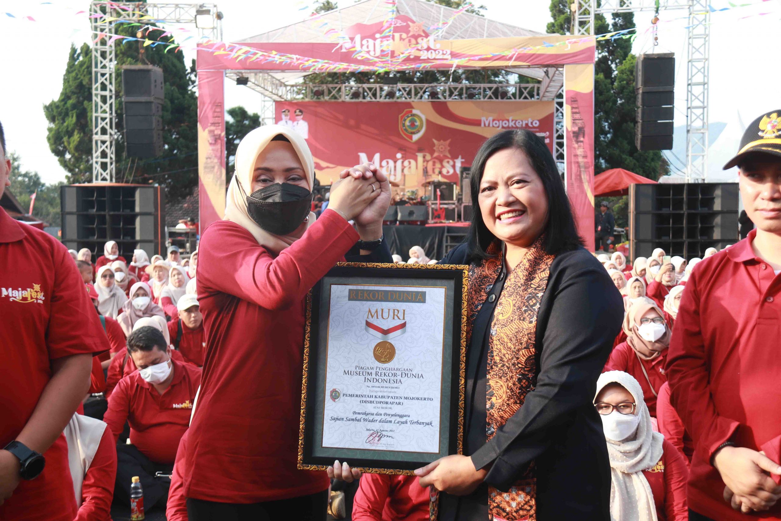 Kabupaten Mojokerto Sukses Catat Rekor Muri Seribu Sajian Sambel Wader