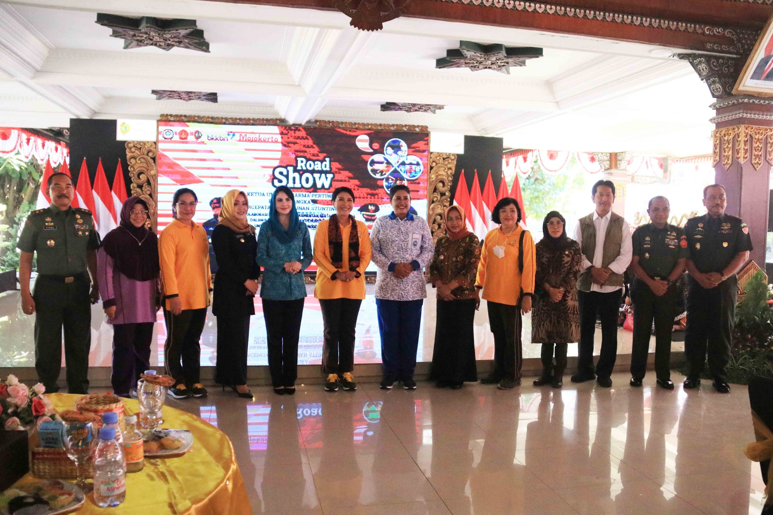 Bupati Mojokerto Sambut Road Show Ketum Dharma Pertiwi