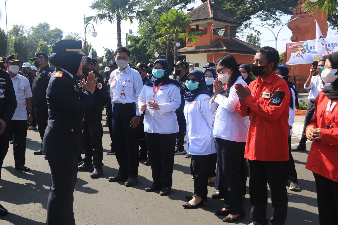 Harhubnas 2022 dan HUT PMI ke-77, Kabupaten Mojokerto Komitmen Tingkatkan Layanan Transportasi dan PMI