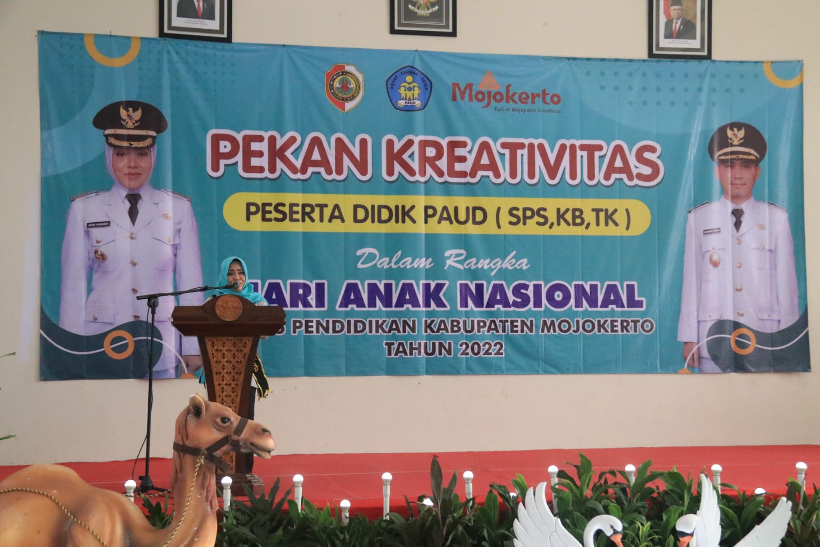 Bupati Mojokerto Buka Pekan Kreativitas Anak Didik PAUD se-Kabupaten Mojokerto