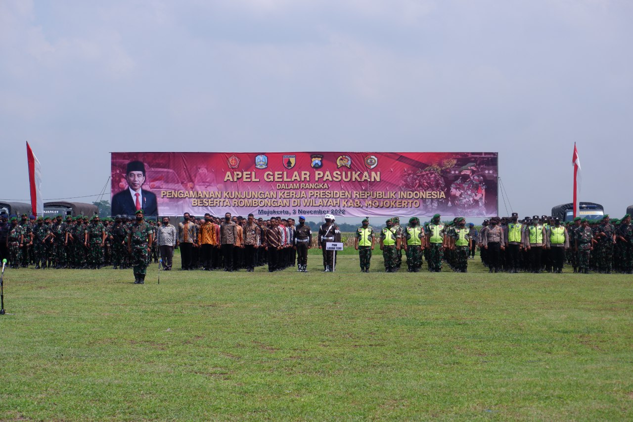 Bupati Ikfina Hadiri Apel Kesiapan Pengamanan Kunker RI 1