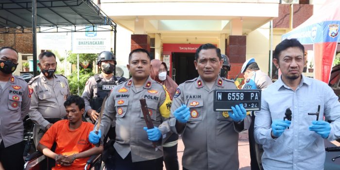 Polrestabes Surabaya Berhasil Amankan Pelaku Curanmor Di 13 Lokasi