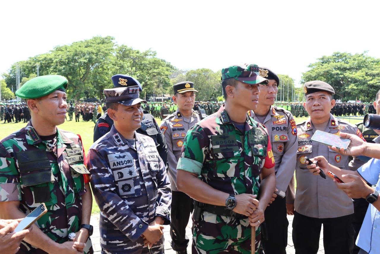 Pasukan Pam VVIP Gelar Apel Di ikuti Dandim 0825 Sambut Kunker Presiden RI