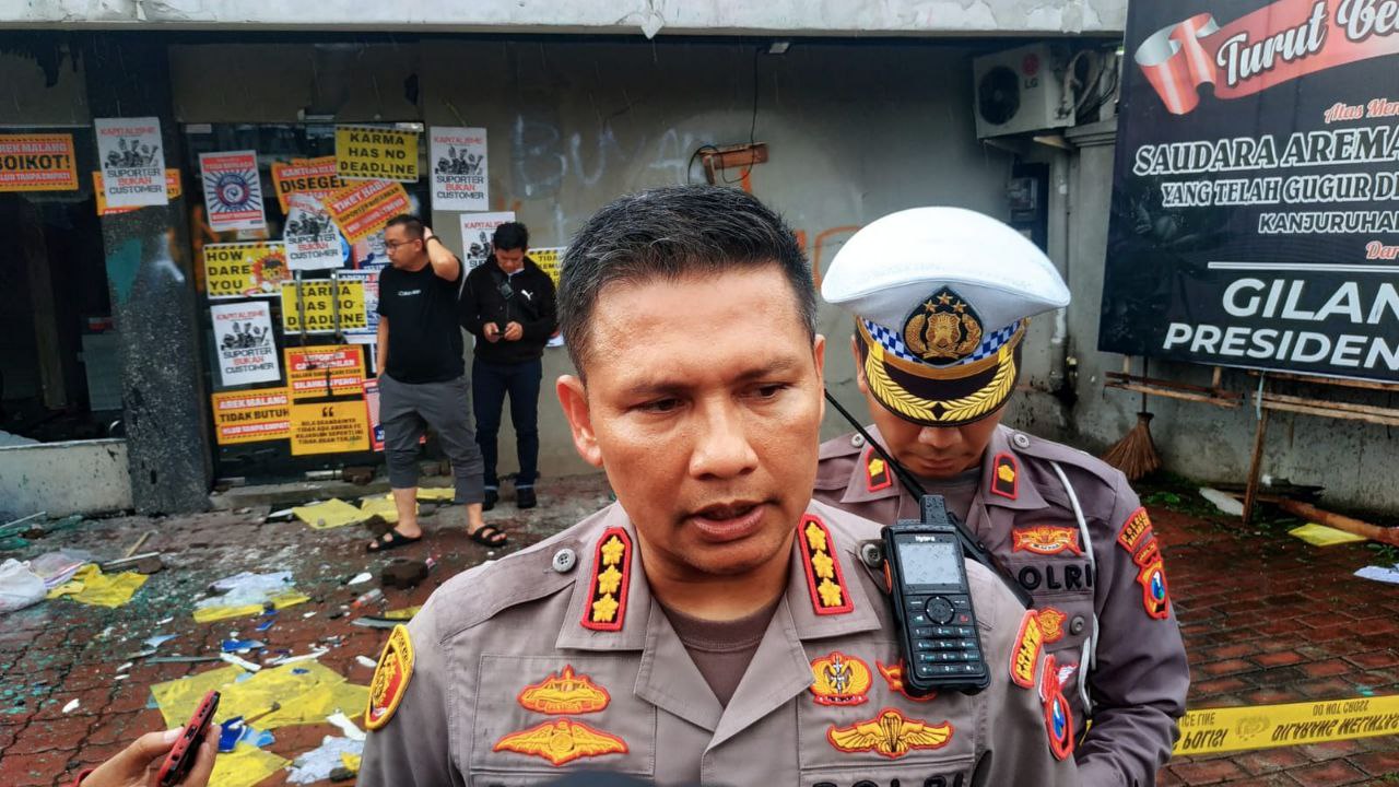 Pasca Kericuhan Di Kantor Arema FC Malang Polisi Berasil Amankan 107 Orang Diduga Pelaku Kericuhan