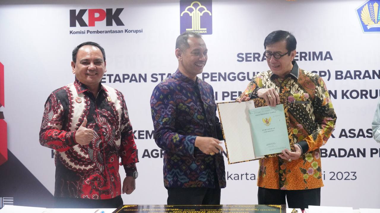 Terima Barang Rampasan dari KPK, Kemenkumham Optimalkan Layanan Keimigrasian