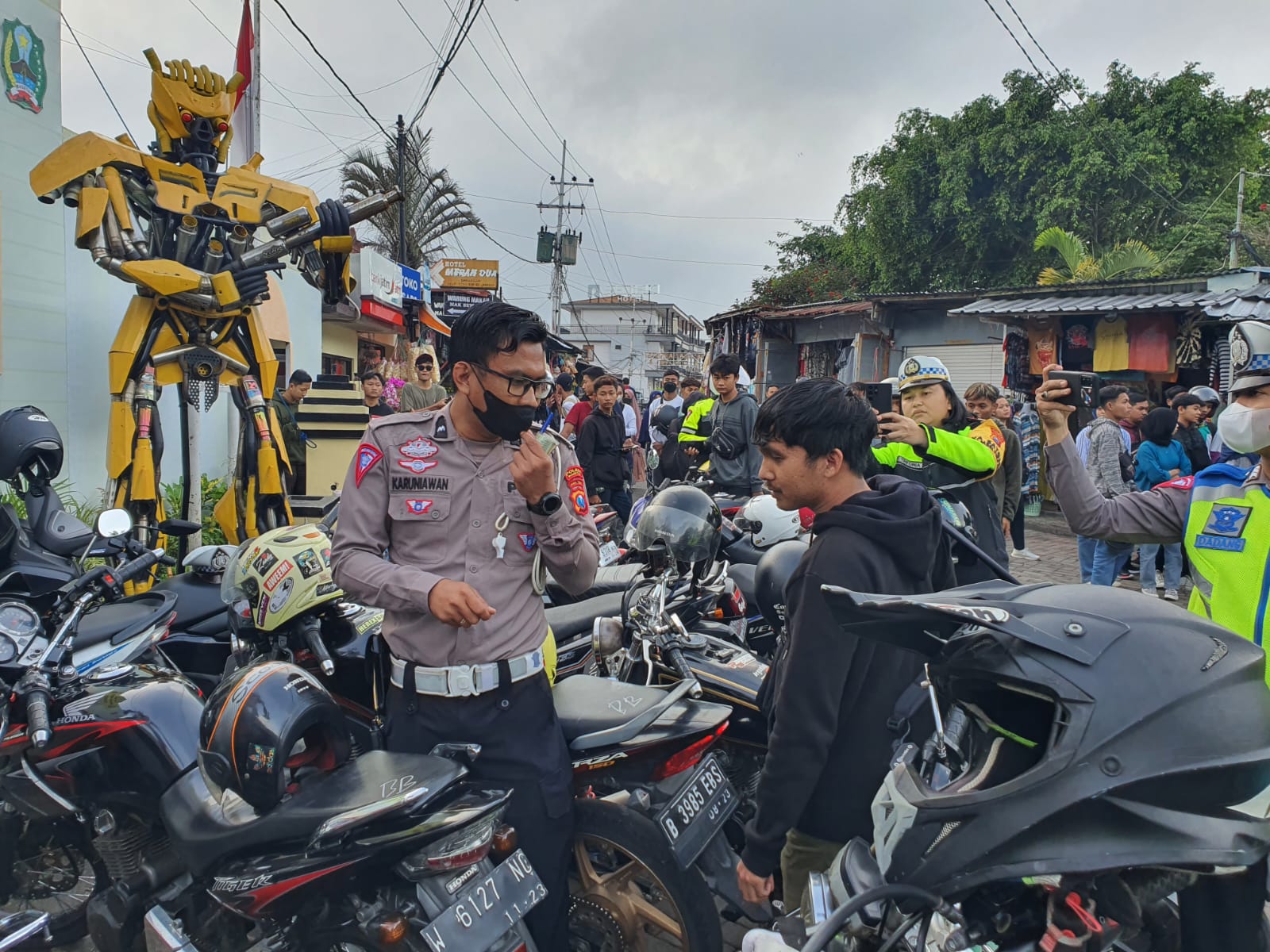 Keluhan Pelaku Jasa Wisata, Polres Magetan Jawab Dengan Amankan 72 Knalpot Brong