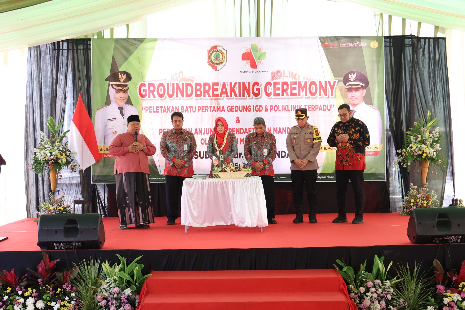 Groundbreaking Ceremony oleh Bupati Mojokerto, Tandai Pembangunan IGD dan Poliklinik Terpadu RSUD dr Soekandar Dimulai