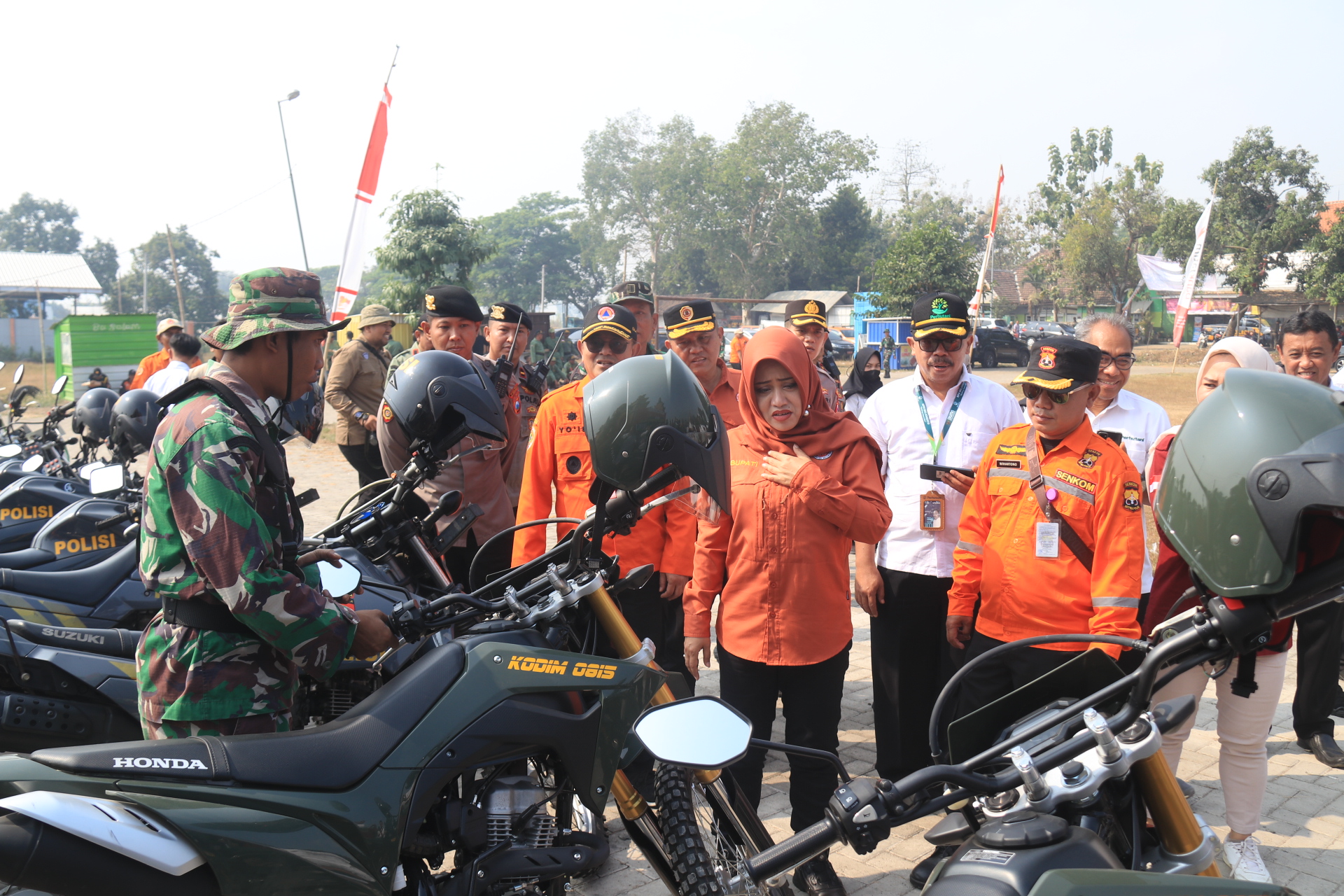 Rawan Kebakaran, BPBD Kabupaten Mojokerto Gelar Apel Siaga Gabungan Pengendalian Karhutla