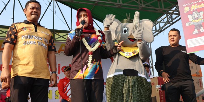 Bupati Ikfina Perkenalkan Si Mada, Maskot Porprov ke-8 milik Kabupaten Mojokerto