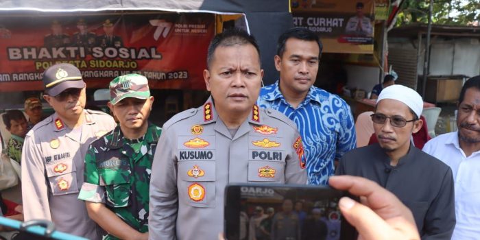 Kapolresta Sidoarjo Resmikan Kampung Bebas Narkoba di Tanggulangin