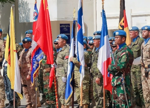 Satgas FHQSU XXVI-01 Sukses Gelar Upacara INTERNATIONAL DAY OF PEACEKEEPERS 2023