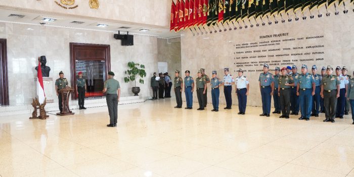 Panglima TNI Terima Laporan Korps Kenaikan Pangkat 12 Perwira Tinggi TNI