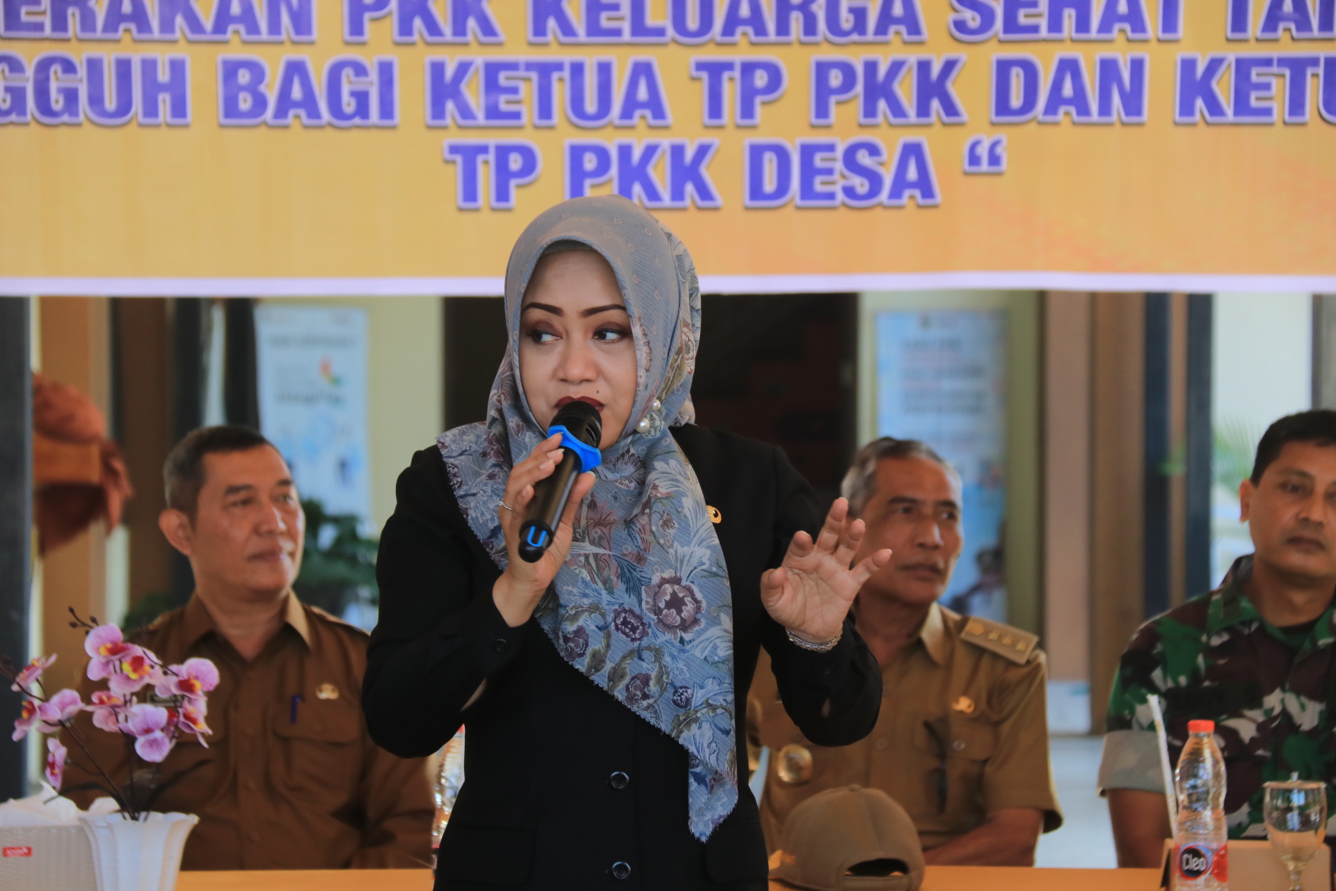 Bupati Ikfina Sosialisasikan Program Gagah Bencana pada TP-PKK Kecamatan Kemlagi